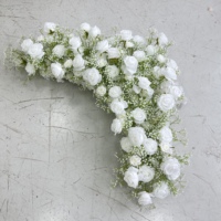 F129 Boule de fleurs artificielles de luxe en soie Gypsophile de haute qualité pour arche de mariage, chemin de table et centres de table