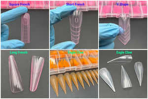 13 Tailles <span class=keywords><strong>Rose</strong></span> Couleur Double Formes Large Ongles Extension Popit <span class=keywords><strong>Capsule</strong></span> <span class=keywords><strong>Ongle</strong></span> Nail Tip Form Mold - Product Image 4