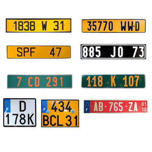 Plaque d'immatriculation vierge personnalisée par sublimation, fabrication directe d'usine, plaque d'immatriculation française - Product Image 1