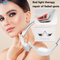 Baguette de lifting des yeux à LED rouge, 650 nm, micro-courant, vibration, contour 3D, cernes, recharge USB, 3 modes, utilisation à domicile ou au bureau, cadeau OEM