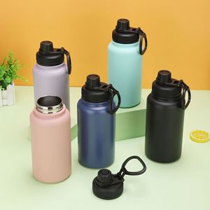 Botella Deportiva de Acero Inoxidable con Aislamiento Térmico de 6 a 12 Horas, Diseño Moderno y Minimalista de Gran Capacidad, Estilo Americano - Product Image 2