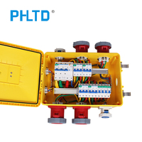 Boîte de distribution de prises de courant PHLTD jaune, pratique, à commande électrique, triphasée, ignifuge, multifonctionnelle