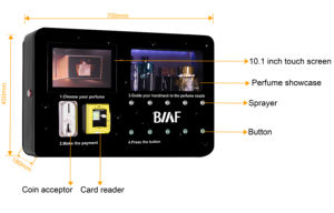 24/7 automatico a parete distributore automatico di profumi al dettaglio intelligente profumatore per alberghi - Product Image 3