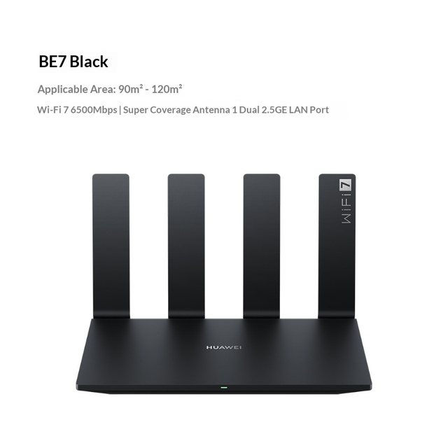 Hua Wei Router BE7 Pro Wi-Fi 7 6500 Mbps Ultra-Thin Antenna 2.5GE Network Interface Firewall WPS Support Gigabit Wireless Router
