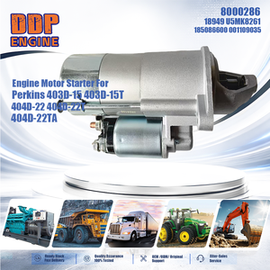 มอเตอร์สตาร์ทเครื่องยนต์ 8000286 18949 U5MK8261 185086600 001109035 สำหรับ Perkins 403D-15 403D-15T 404D-22 404D-22T 404D-22TA - Product Image 2