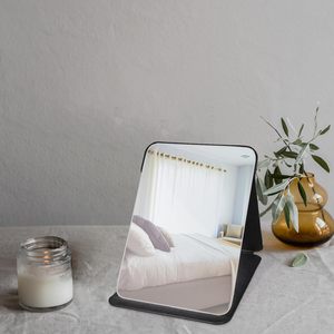Hot Selling Ins Style Unbreakable Folding Cosmetic Mirror 1X Magnification Silver Finish Multi-color Options <b>Pocket</b> Small Mirror - Product Image 4
