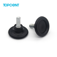 TOPCENT M6 M8 vis à boulon fileté personnalisée pieds de meubles pieds de nivellement réglables pour cuisine salle à manger salle de bain acier Nylon