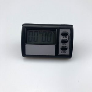 Electronic Car Clock Digital Timer With Large Screen Portable Compact Design For Auto Use White Black Silver Colors - Product Image 2