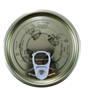 EOE thân thiện dễ dàng bóc nắp thiếc mở cho thực phẩm có thể tròn nhựa kim loại nhôm dễ dàng mở kết thúc cho bao bì lọ hình dạng - Product Image 4