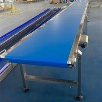 Convoyeur à bande en PVC/PU pour la manutention des produits alimentaires et de boulangerie dans les lignes de traitement et d'emballage automatisées