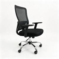 Chaise de bureau ergonomique en maille, avec accoudoirs fixes et hauteur réglable, pivotante, pour personnel, approvisionnement direct usine, vente en gros