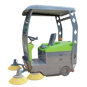 DM-1800 120L garbage Road Street Sweeper machine cleaning the floor street ride on floor sweeper supplier