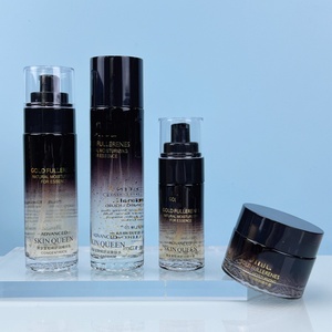 Wholesale 30ml 50ml 100ml Cosmetic Packaging Container Set Red <b>Empty</b> Skincare Lotion Glass Bottle - Product Image 6