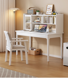 Scrivania pieghevole Computer con libreria semplice casa o noleggio scrivania per lo studente per la camera da letto o piccoli spazi - Product Image 6