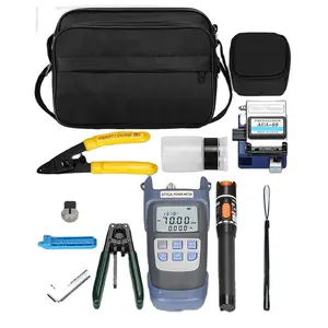 Beëindiging Glasvezel Tool Kit Met Power Meter Vezel Klieven Gereedschap Kit Fiber Optic Fusion Splice Gereedschap En Kits