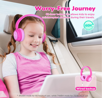 Casque pliable pour enfants IClever avec annulation active du bruit, audio sécurisé, prix de gros - Distributeur de marque agréé, version mondiale
