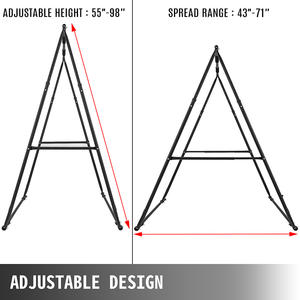 Durable altura ajustable portátil Pull Up gimnasio soporte hogar Fitness equipo plegable libre <span class=keywords><strong>Ing</strong></span> Bar - Product Image 4