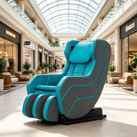 Silla de Masaje de Lujo Portátil, Silla de Masaje Eléctrica de Gravedad Cero, Sillas de Masaje Corporal Completo con Rodillos para Pies, Silla de Masaje con Música