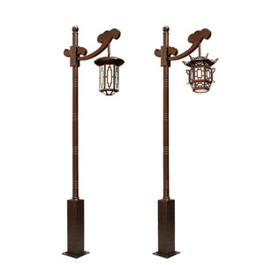 Juming 20W LED <b>Garden</b> <b>Pole</b> Light New Chinese Style Retro Outdoor Lamp <b>for</b> Courtyard Park Villa Landscape - Product Image 3