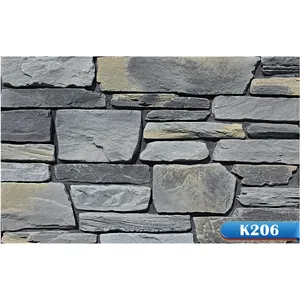 Revestimiento para pared exterior chapa piedra apilada pizarra Elcorona K206 a la venta