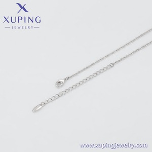 <span class=keywords><strong>Collana</strong></span> XUPING 14N2521810 <span class=keywords><strong>con</strong></span> Cristallo a Forma di Pera Placcato in Rodio e Accento Glitterato, Catena Delicata - Product Image 3
