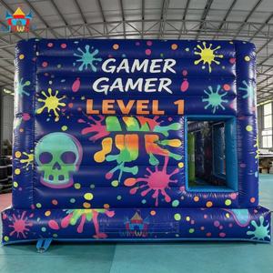 Vente flash Château gonflable extérieur sur le thème du niveau 1 des joueurs Château gonflable en PVC pour enfants pour aire de jeux - Product Image 4