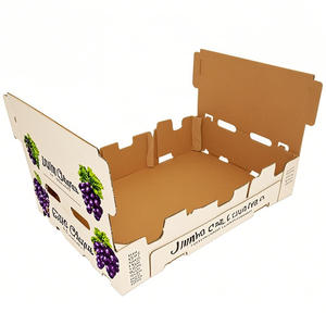 Özelleştirilmiş çevre dostu oluklu karton kağıt avokado muz meyve hediye ambalaj kutusu sebze Blox meyve kutusu - Product Image 3