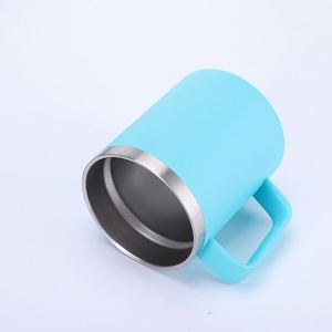 12oz 304 Stainless Steel Mug Coffee Cup with Handle <b>Double</b> <b>Wall</b> Vacuum Insulated Portable Car Tumbler - Product Image 3
