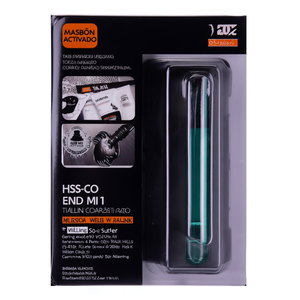 Fresa de extremo HSS-Co TA1419 con recubrimiento de TiAlN, helicoidal de 30 grados, 4 filos, vástago Weldon para desbaste - Product Image 2