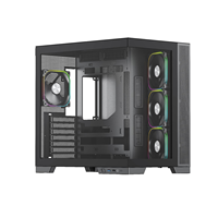 Boîtier d'ordinateur de bureau ATX de jeu personnalisé OEM de haute qualité, verre trempé tour moyenne, armoire d'ordinateur PC personnalisée