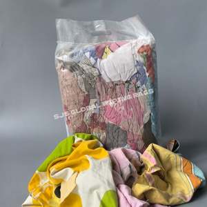 Trapos de Limpieza de Algodón Reciclado de Colores para Uso Industrial, 100% Algodón Puro, 10 kg - Product Image 1