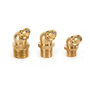 Brass mỡ núm vú 45 độ khuỷu tay mỡ vòi phun dầu thủy lực bơ vòi phun cho mỡ súng - Product Image 1