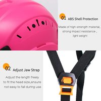 Casque de sécurité ANT5PPE - Casque d'escalade réglable en ABS - Suspension à 6 points, parfait pour la conduite, l'escalade et la construction