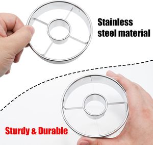 Cortador de rosquillas de acero inoxidable, cortadores de rosquillas de 3,86 pulgadas, molde, herramienta profesional para hornear para rosquillas, bagels, galletas, galletas - Product Image 4