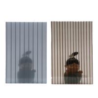 Panneau de toiture transparent en polycarbonate alvéolaire durable et écologique pour serres extérieures et hôtels, garantie 5 ans, 100% recyclable