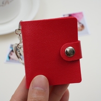 Mini album photo en cuir avec bouton à ressort pour couples, petit album photo pour enfants, photos personnelles, photos de voyage