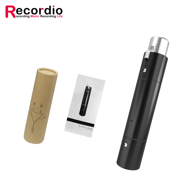 GAZ-MA1 MINI Dynamic Microphone Preamp Gain Single Channel Activator with 28dB Gain (+25dB Max) 48V Powered