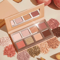 Palette de maquillage à marque privée, haute pigmentation, 8 couleurs, palette de fards à paupières en papier, palette de fards à paupières de luxe en carton pour les voyages