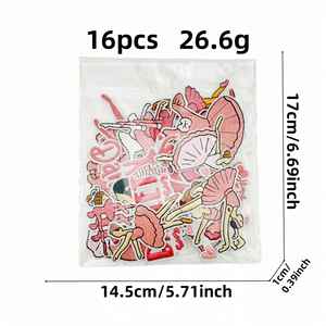 Parche Termoadhesivo de Bordado Computarizado, Serie Rosa de Dibujos Animados, Arte de Danza, Bailarina, Decoración para Prendas - Product Image 2