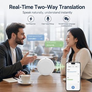 <span class=keywords><strong>Traductor</strong></span> IA Inteligente Portátil y Vestible, Compatible con 165 Idiomas, Traducción en Tiempo Real, Compañero de Práctica de Español e Inglés para Viajes - Product Image 4