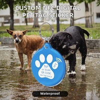 Etiqueta Adhesiva Personalizada para Teléfono Móvil con Tarjeta de Visita Digital, Etiqueta NFC Impermeable con Código QR, Etiqueta PET de 30 mm