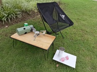 Table pliante miniature en aluminium de style Soto |   Bureau d'extérieur ultra-léger, pliable en une seconde, portable pour le camping, le pique-nique et le barbecue