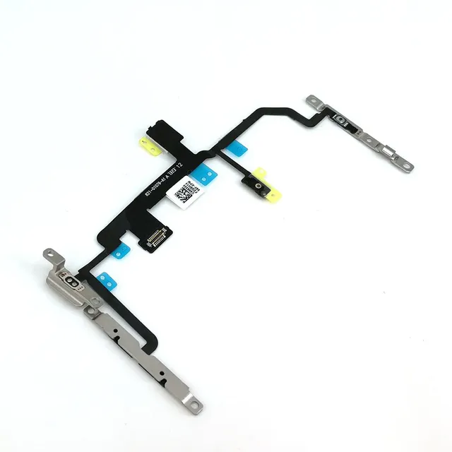 For iphone 8 Plus Power Volume Button Silent Switch Flex Cable With Metal Bracket Installed Replacement