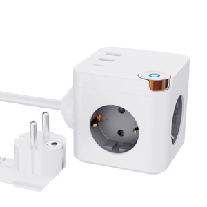 ปลั๊กพ่วงไฟฟ้าแบบปรับแต่งได้รุ่นใหม่ Power Cube พร้อมเต้ารับ EU 3 ช่อง, USB 2 ช่อง, Type C 1 ช่อง และฟังก์ชั่นแม่เหล็กดูด - Product Image 6