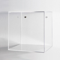 Plexiglas-Vitrinen zur Wandmontage, Würfelförmige Aufbewahrungsregale, Transparenter Acryl-Schattenkastenrahmen