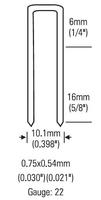22 GA. Agrafeuse pneumatique professionnelle 6-16mm 1416 pour cloueuse pneumatique de meubles