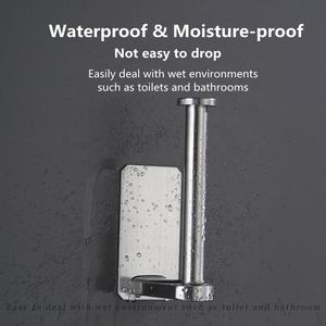 Portarrollos de Papel Higiénico de Acero Inoxidable 304 de Diseño Moderno, Negro/Natural, Montado en la Pared, Certificado CE Jelos, Duradero - Product Image 6