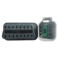 Câble d'extension OBD femelle 6 broches vers 16 broches, adaptateur de diagnostic, faisceau de câblage pour moto, pour réparation automobile