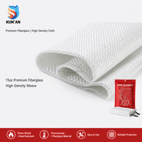 Couverture anti-feu en fibre de verre Kunan Home Safety 1,8x1,8M, couverture d'extinction d'incendie d'urgence avec sac
