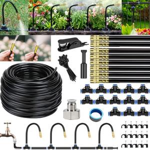Kit d'arrosage universel par micro-pulvérisation 10M 1/2 pouce à connexion rapide en plastique, cuivre et PE, système d'irrigation automatique pour plantes de jardin - Product Image 1